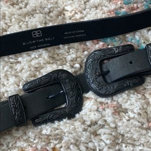 Rare BLACK ON BLACK B-Low the belt bri bri western